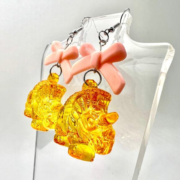 Dinosaur Earrings - Triceratops Earrings - Dino Accessories - Jurassic Park Ear - Picture 5 of 11